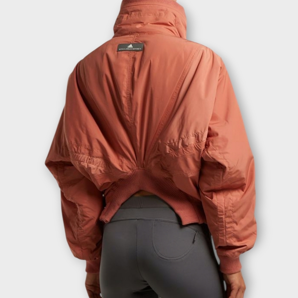 ADIDAS x STELLA McCARTNEY Ruched Technical Bomber Jacket Athleisure Athletic XS